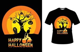 diseño de camiseta de halloween vector