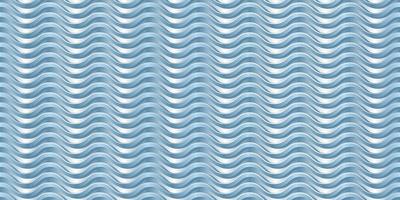 Abstract 3d background. Blue waves seamless pattern. Vector illustration.