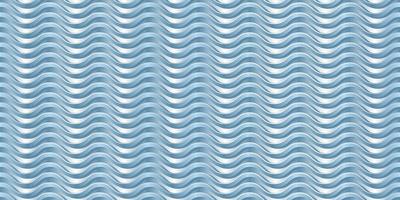 Abstract 3d background. Blue waves seamless pattern. Vector illustration.