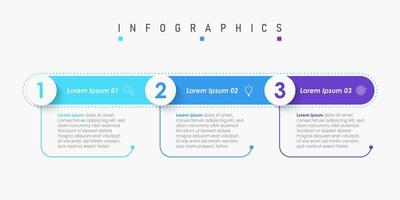 Vector Infographic label design template with icons and 3 options or steps. Can be used for process diagram, presentations, workflow layout, banner, flow chart, info graph.