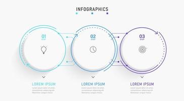 Vector Infographic label design template with icons and 3 options or steps. Can be used for process diagram, presentations, workflow layout, banner, flow chart, info graph.