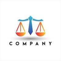 logotipo de las empresas de justicia. logotipo de la balanza de la justicia vector