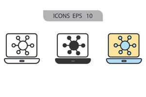 network icons  symbol vector elements for infographic web