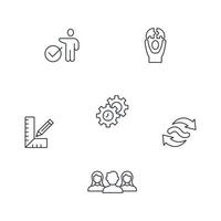 Full-time equivalent icons set . Full-time equivalent pack symbol vector elements for infographic web