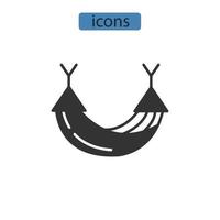 Hammock icons  symbol vector elements for infographic web