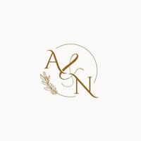 AN initial wedding monogram logo vector