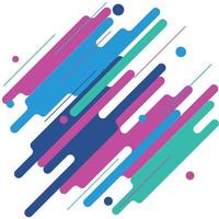 abstracción de estilo moderno con composición hecha de varias formas redondeadas en color. ilustración vectorial vector