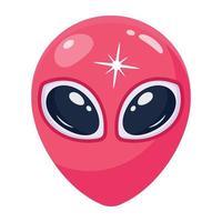 Modern flat icon vector of alien