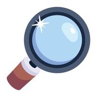 Trendy flat icon vector of magnifier