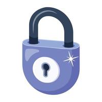 A trendy icon design of lock vector