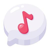 An audio message flat icon download vector