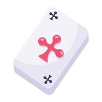 Check this flat icon of game cards vector