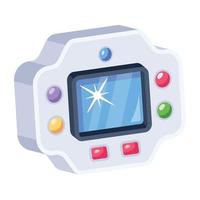 A customizable flat icon of gamepad vector