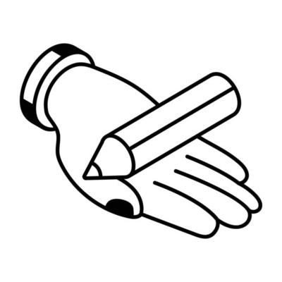 An icon of sketching services line design