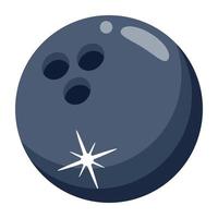 A bowling ball flat icon download vector