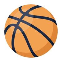 A handy flat icon of basketball vector