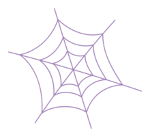 Aufkleber Halloween Spinnennetz png
