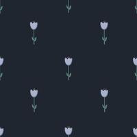 Vintage fabric background. Dark floral background. vector