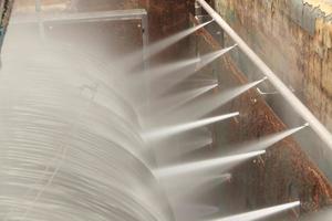 Large spools of Steel Coils being moved. photo