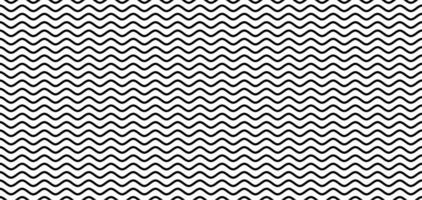 hand drawn wavy lines pattern vector