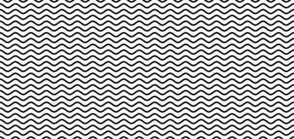 hand drawn wavy lines pattern vector