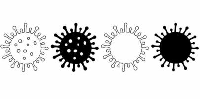 virus icon isolated on white background vector