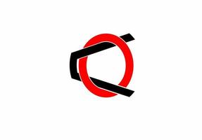ok ko ok logotipo de letra inicial aislado sobre fondo blanco vector