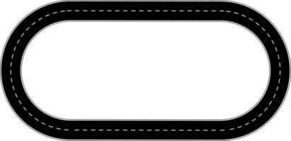 marco de circuito de asfalto con espacio de copia vector