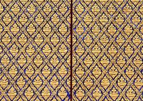 Thai art wall pattern for background photo