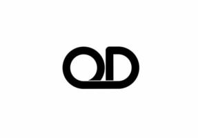 od do o d initial letters logo isolated on white background vector