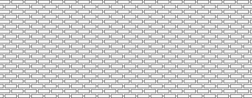 pared de ladrillo de línea de patrones sin fisuras vector