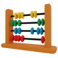 Abacus 3D Illustration png