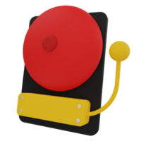 School Bell 3D Illustration png