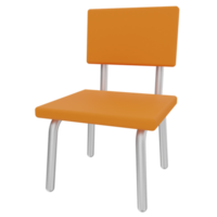 School Chair 3D Illustration png