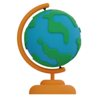 Table Globe 3D Illustration png