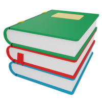 livres illustration 3d png