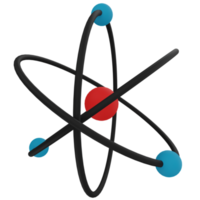 atom 3d illustration png