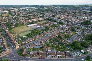 Beautful Aerial View and High Angle footage of Leagrave Station Area of London Luton Town of England UK photo