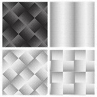 Halftone patterns. Modern vector background.