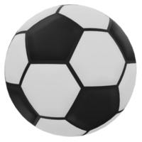 Ilustración 3d de balón de fútbol png