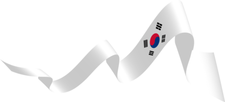ornamento del giorno dell'indipendenza del nastro della bandiera coreana png