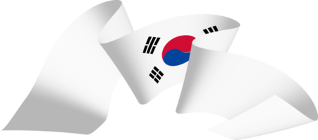 ornamento del día de la independencia de la cinta de la bandera coreana png
