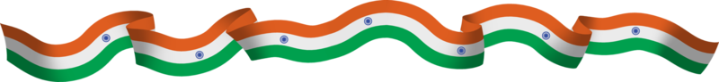 Indien flagga band banner png