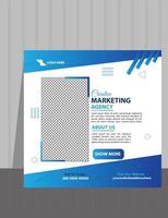 Website or social media post template design for  business company. vector