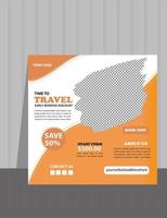 Website or social media post design for  travelling agency. vector