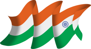 indische Flaggenbandfahne png