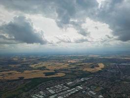 High Angle Aerial Panoramic View of Luton Town of England UK photo