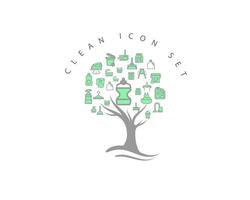 CLEAN ICON SET vector