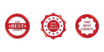 luxury red gold badge collection vector