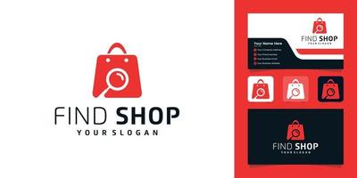 Find shop Logo Design Template And Business Card vector